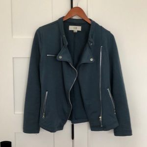 Blue moto jacket